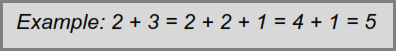 Near doubles math fact example