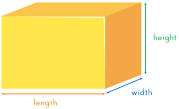 length width height of cuboid