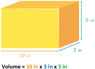 Example of calculating volume of cuboid