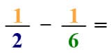 subtracting unlike fractions