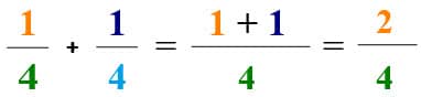adding numerators fractions