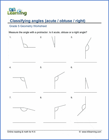 measure and classify angles worksheet