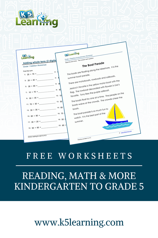 Free worksheets | K5 Learning