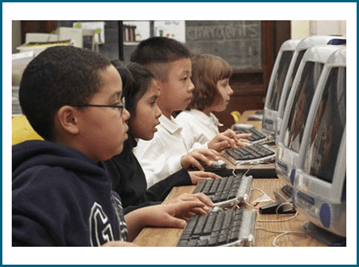 Kids at computers