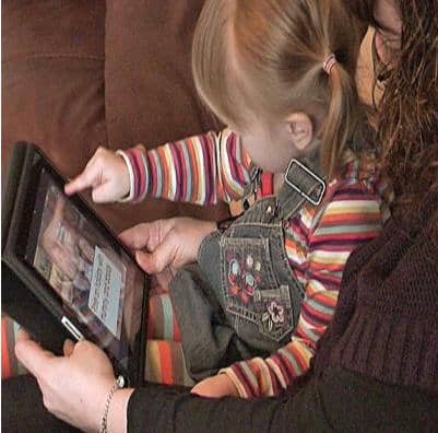 reading on iPad