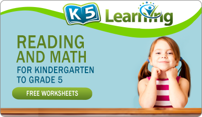 Free worksheets from K5 Learning