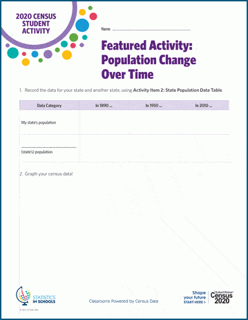 Census 2020 Grade 3-4 Worksheet