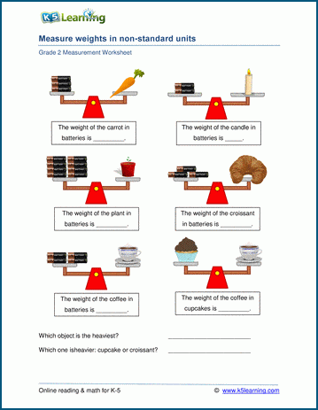 Sample Grade 2 Measurement Worksheet