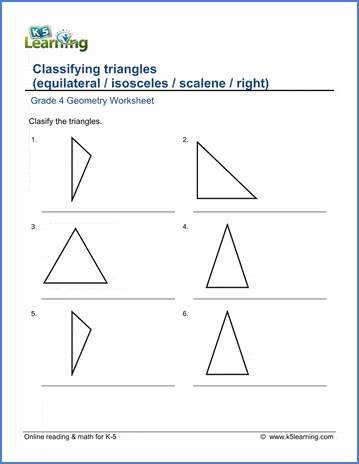 Sample Grade 4 Geometry Worksheet