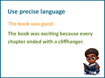 Add details to writing