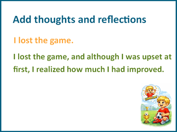 Add details to writing