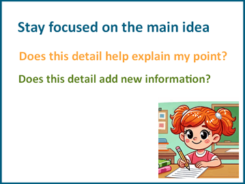 Add details to writing