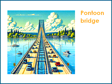 Pontoon bridge