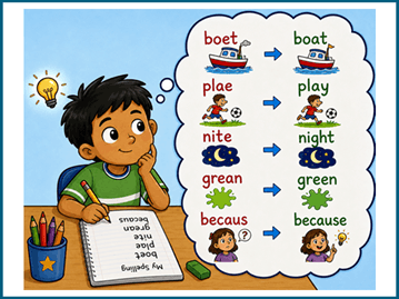 Grade 2 spelling mistakes