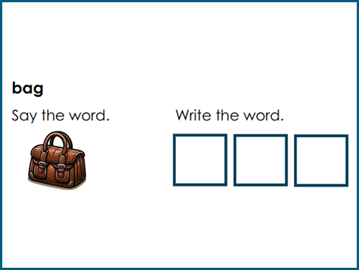 Spelling: break words into chunks