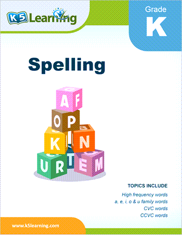 kindergarten spelling workbook