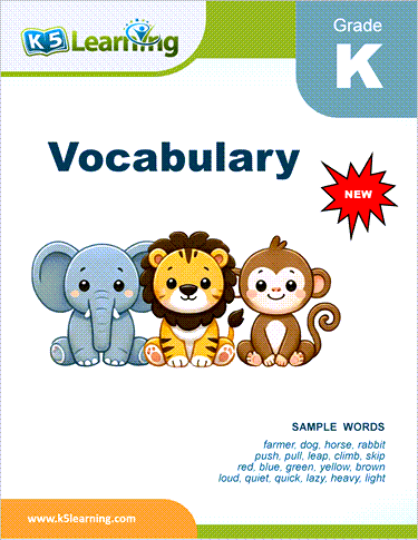 Kindergarten vocabulary workbook