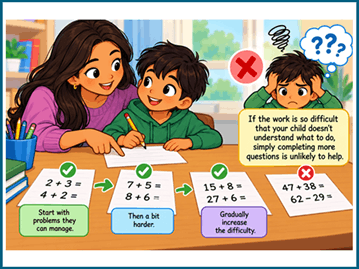 Math practice at home
