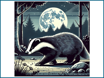 Nocturnal animals: badgers