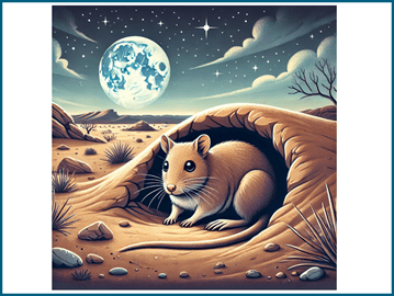 Nocturnal animals: kangaroo rats