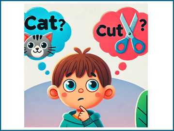 Mixing up similar words