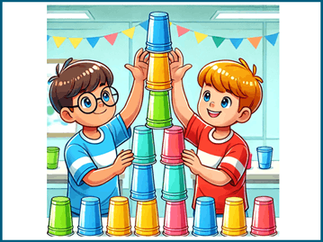 STEM challenge: cup stack