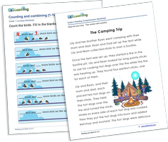 Free math and reading worksheets