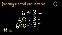Dividing #'s that end in zeros