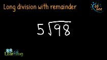 Long Division with Remainder | Easy Example