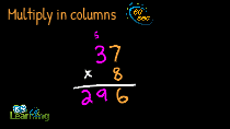 Multiply in columns (with carry)