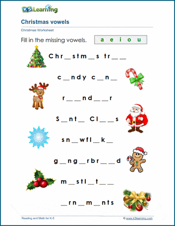Christmas vowels