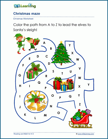 Christmas Vocabulary Word Cards for Kids