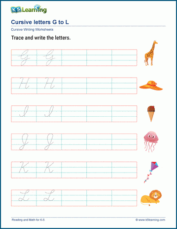 New mixed cursive letters worksheet
