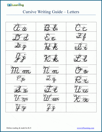 Cursive Handwriting Workbook for Kids: Cursive Alphabet Letter Guide and  Letter Tracing Practice Book for Beginners! (Paperback)(Large Print) 