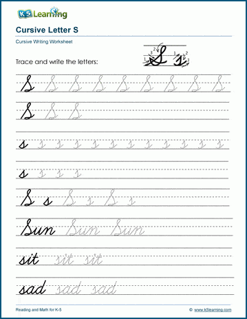 50 cursive writing worksheets alphabet letters sentences advanced ...