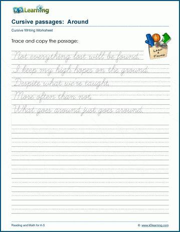 lengthy cursive writing passages for grade 5 - Google Search  Cursive  handwriting worksheets, Cursive writing worksheets, Cursive writing practice  sheets