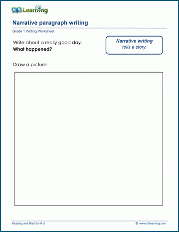 Narrative writing worksheet
