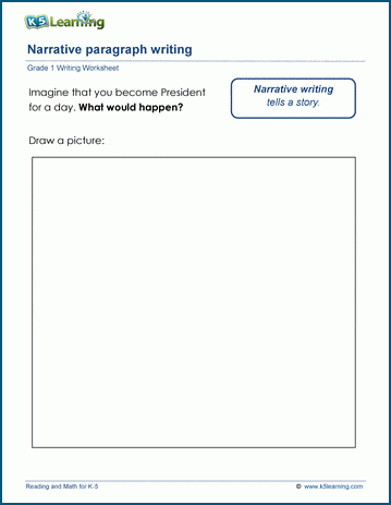 Narrative writing worksheet