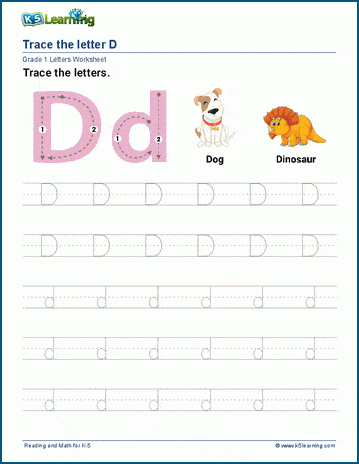 Letter D Worksheets | K5 Learning