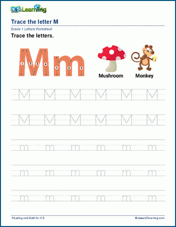 Letter M m Worksheet