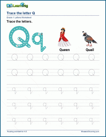 Letter Q q Worksheet