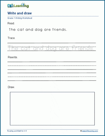 Write and Draw worksheet
