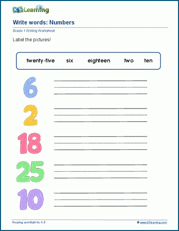 Match and write words worksheet