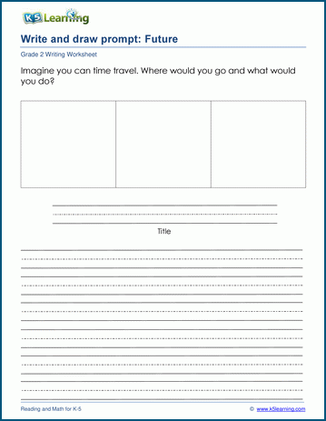 Write and draw prompts worksheet