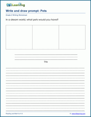 Write and draw prompts worksheet