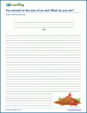 Paragraph writing prompts worksheet