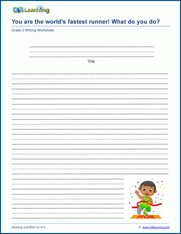 Paragraph writing prompts worksheet