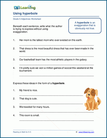 adverb worksheets 4th grade