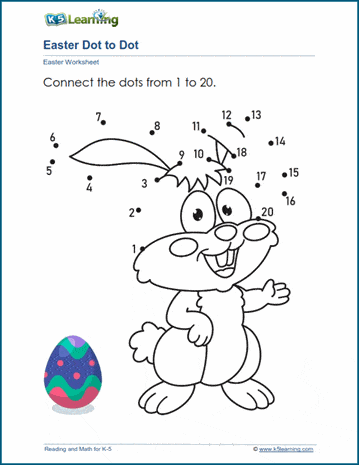 kindergarten easter worksheets