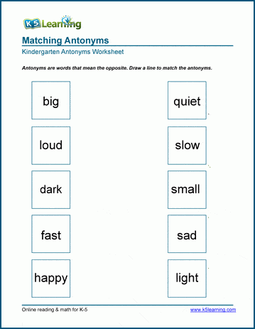 Synonyms and Antonyms (Exercise 2)